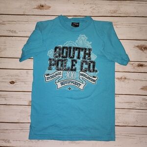 South Pole Y2K 90s Blue Tshirt